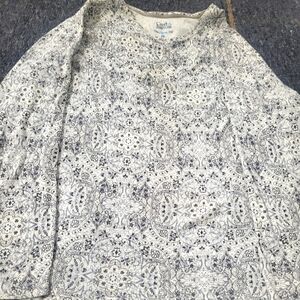 Knox Rose Black and Cream Floral Blouse